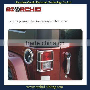 chrome tail lamp cover for jeep wrangler 07-current