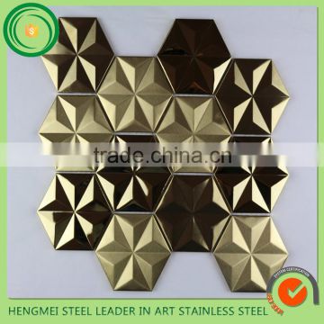 2016 Morden Popular Stainless Steel Decoration Mosaic Tiles Made in China