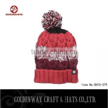 wholesale Custom knit pom beanie hat manufacture