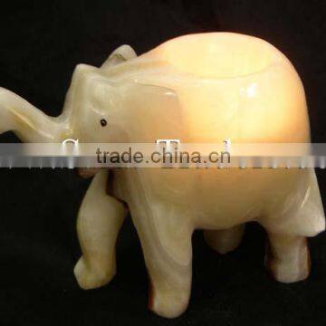 Marble Te Lights / Marble Craft / Natural Marble Stones / Green Marble Tea Light / Design Tea Light