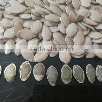 white pumpkin seeds in shell
