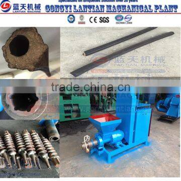 Screw type and energy saving wheat straw briquette machine