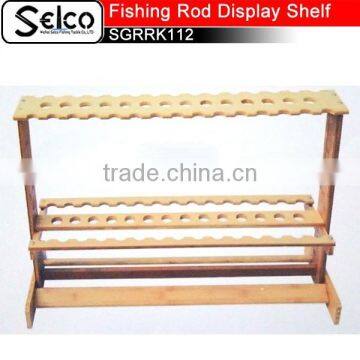 Bamboo Fishing rod display shelf SGRRK112