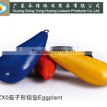 eggplant yong huang die casting fishing weight fishing lead sinkers fishing tackle fishing sinkers lead fishing lead weights