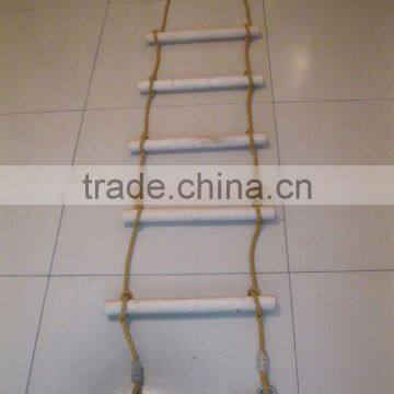 Wooden climbing ladder