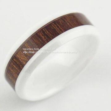 Brown Zirconia Ceramic Jewelry For Women , Fashion Anniversary Ring photo-2
