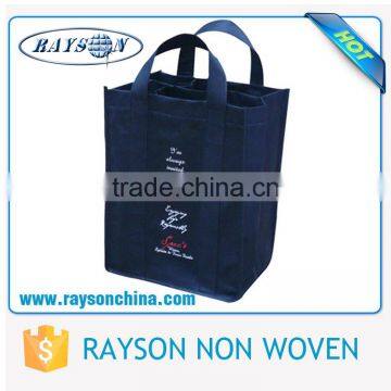 Wholesale Custom Promotional Firm 1.5L ,Single / 4 / 6 Bottle Tote Non Woven Wine Bag photo-4