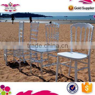 2015 New Design Sinofur event rental resin napoleon chair for wedding ceremony