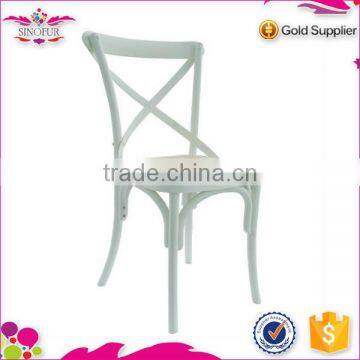 wholesale price wooden rattan cross back dining chair