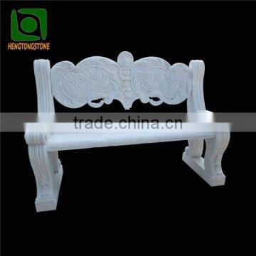 White Marble Garden Bench for Sale