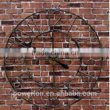 Metal Roman Numeral Clock Home Decor Wall Clocks photo-5