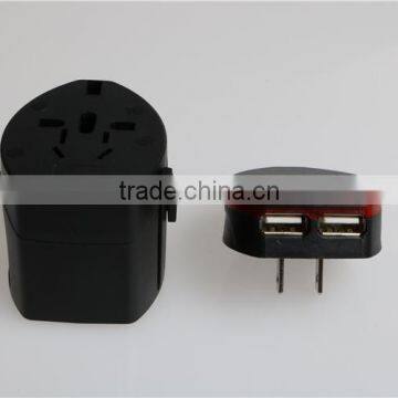Hot Selling Dual USB Universal Adapter Set With 100mA Output Travel Adapter Set With UK/EU/AU/US Plug for Mobile Phone photo-2