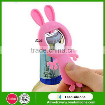 Cute Cartoon Design silicone bottle opener,Silicone Beer Opener