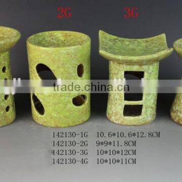 green color ceramic candle holder