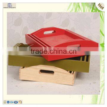 Mini Disposable Wooden Fast Food Serving Tray photo-2