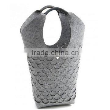 Collapsible Laundry Felt Storage Baskets photo-4