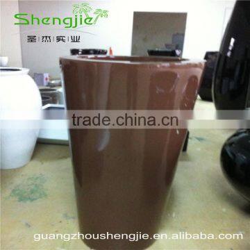 SJLJ013385 Wholesale Large Decorative Garden Planter / Good Quality Fiberglass Flower Pot photo-3