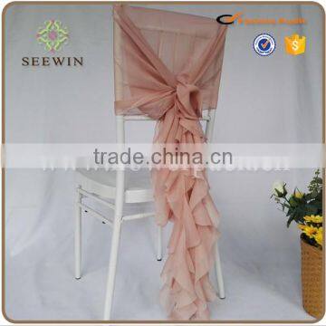 Hotsale chiavari ruffle chair cover chair sash for wedding/Banqurt/Party