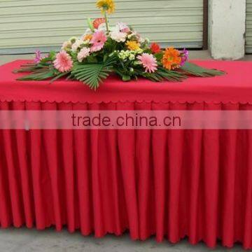 Hotsale Red Wedding Party Table Skirting photo-3