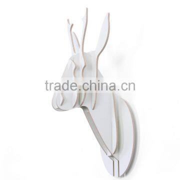 Indoor Wall Mounted Wooden Little Deer Head Decoration photo-6