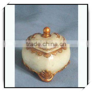 China elegant 5.1 inch fiberglass beautiful jewelry boxes