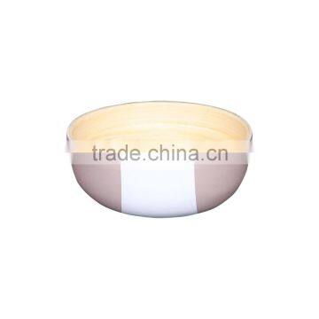 Lacquer Bamboo Salad Bowls, Spun Bamboo Bowls photo-4