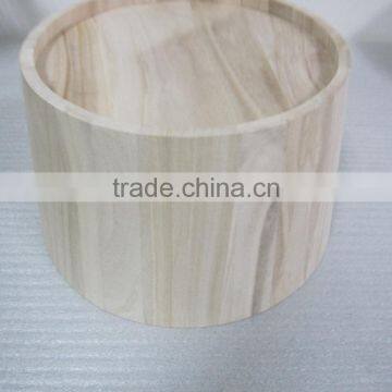 Hot Sale Natural Handmade Round Shape Solid Wooden Barrel, Wood Barrel With Rope Handle Manufacture photo-3