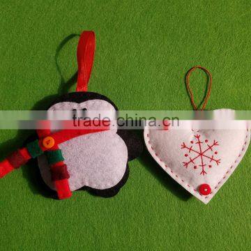 2016 high quality flower shape felt christmas tree decoration passed CE