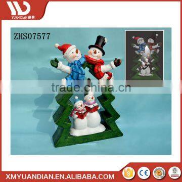 Home & Garden Decoration Resin Craft Xmas Santa Imported Resin Christmas Ornaments Wholesale Mini Led Light photo-3