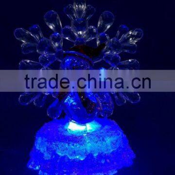 New Style Led Rbg Light Acrylic Artificial Christmas Snowflake Snowman photo-6