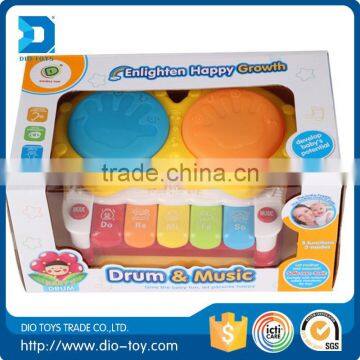 New design plastic baby music drum toy,musical instrument toy drum,music and light up drum toys for kid