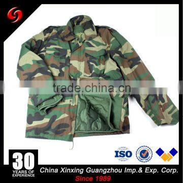 M65 Men Woodland Winter Camouflage Tactical Uniform Military Jacket photo-3
