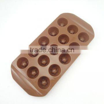 Fancy 15 Cup Five Star Shaped Chocolate Shape Silicone Ice Cube Maker photo-2