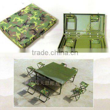 army camping Homework table