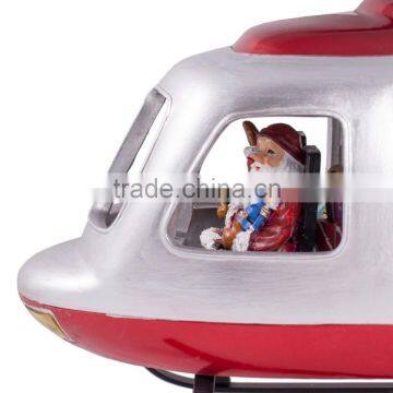 Dongguan Toys Christmas Helicopter Figurine - Lights Up and Rotates - Plays Various Classic Christmas Songs photo-3