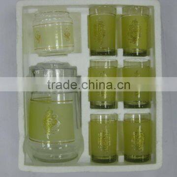JK001 7pcs Glass Drinking Set With Printing photo-5