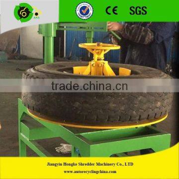 Tire bead ring cutting recycling machine