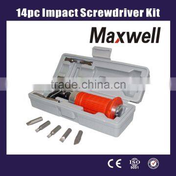 14pc Impact Screwdriver Kit