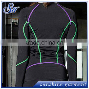 Sexy Women Yoga Fitness Stretch Workout Long Sleeve photo-2