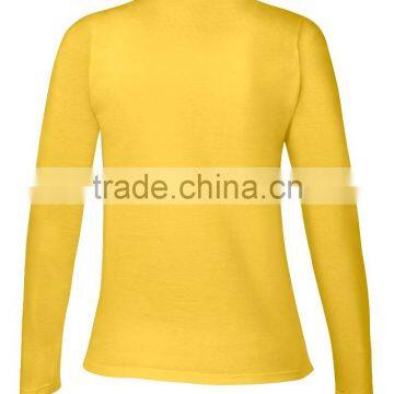 2016 New Women's Autumn T-shirt, O-neck Long Sleeve Cotton T-shirt Custom Wholesale photo-2