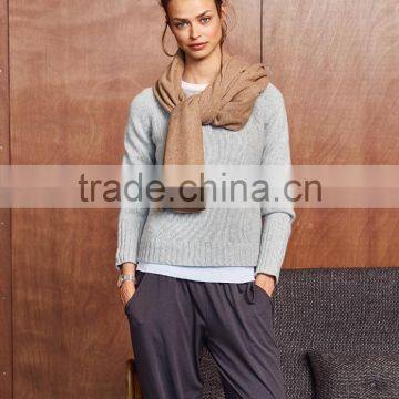 Grey Ladies Sweater Designs Pictures Sweater Women Fashionable Knitwear 2016 photo-5