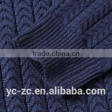Deep Blue Pullover Crocheted Sweater for Man photo-5