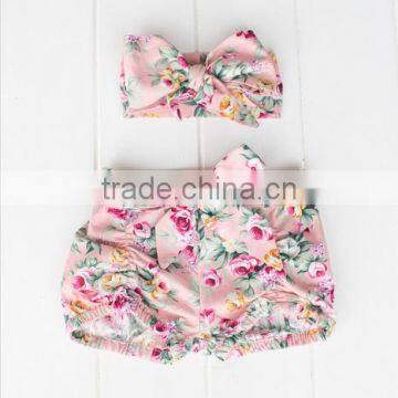 Baby girl short hot pants cotton printed girls shorts floral pattern childrens boutique clothing