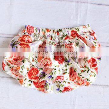 Baby Girl Cotton Bloomer Ruffles Diaper Cover Pure White Bloomer for Newborn Baby photo-4