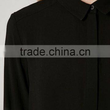 Women's Black Daily Shirt Plain Maternity Blouse T-shirts photo-4