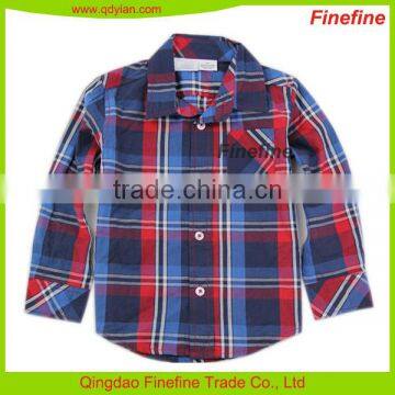 Custom Baby Boys Cotton Poplin Check Shirt