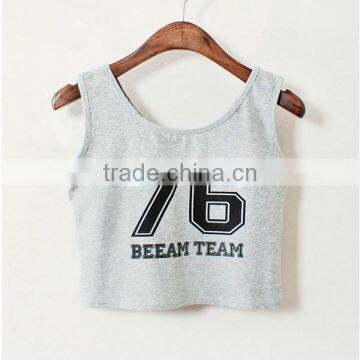 2015 New Arrival Design Your Own Numbers Sexy Young Lady Short Camisoles photo-3