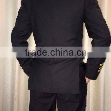 Juqian Good Quality Custom Winter Style Factory Price Green Mens Long Sleeve Airline Pilot Uniform for Captain photo-5