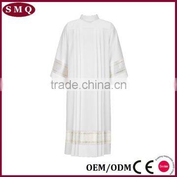 Wholesale Custom Size and Lace Pattern Robe White Long Alb photo-5