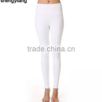 Toning Belly in Tall Waist Tight Yoga Ninth Pants 85% Polyester + 15% Spandex Women Wholesale Yoga Pants photo-2
